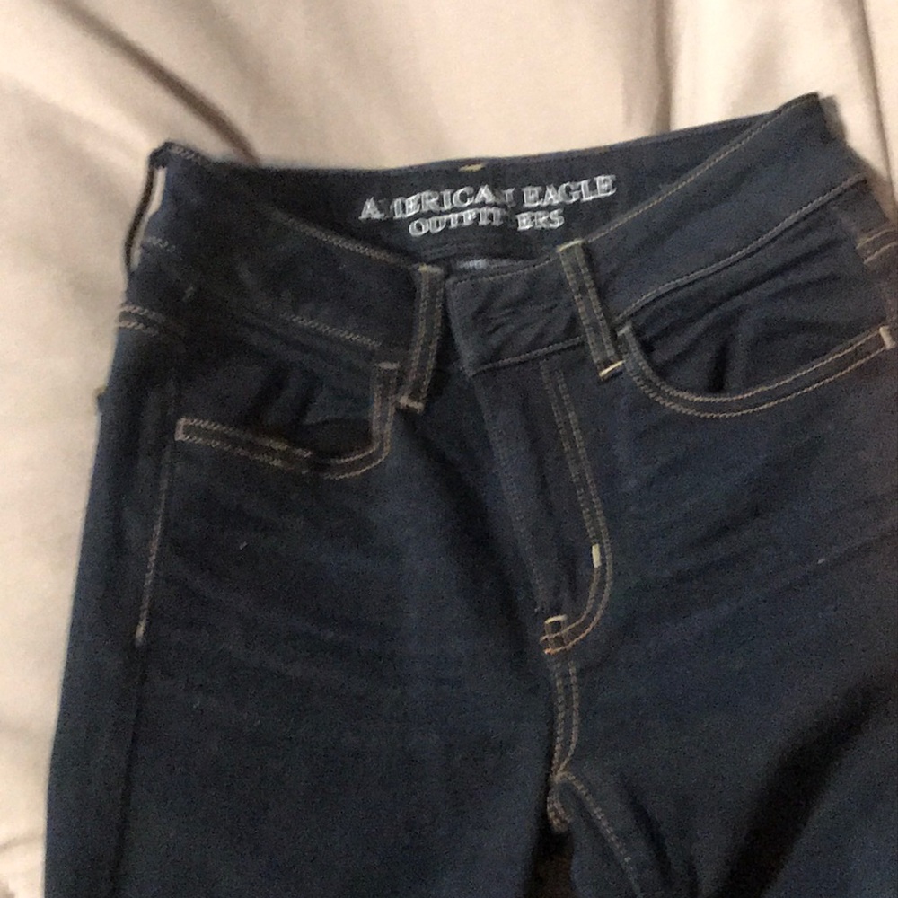 Brand new dark blue American Eagle jeggings